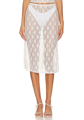 Bella Venice The Lucy Skirt in White. Size S.