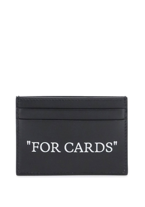 Off-White Bookish Card Holder With Lettering