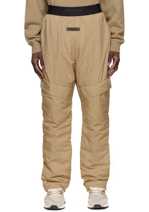 Fear of God ESSENTIALS Tan Polyester Cargo Pants