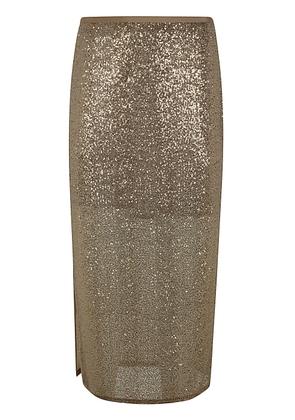 Antonelli Oliver Longuette Skirt With Paillettes