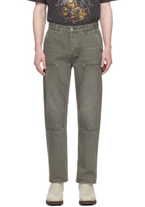 Ksubi Green Ghosted Operator Jeans
