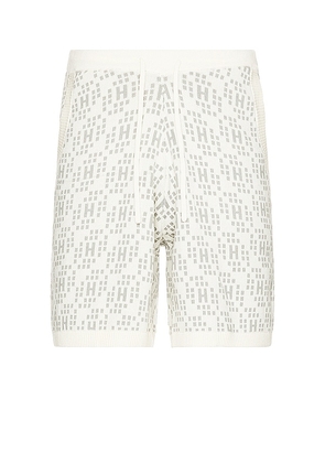 Honor The Gift A-spring H Knit Short in Cream. Size S.