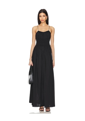 FAITHFULL THE BRAND Baia Maxi Dress in Black. Size M, S, XS.