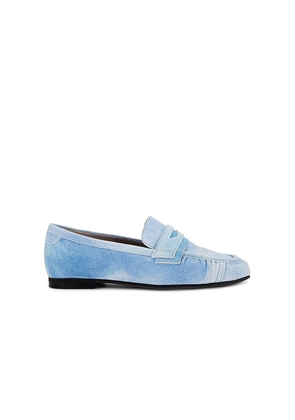 ALLSAINTS Sapphire Suede Loafer in Blue. Size 37, 38, 39, 40, 41.