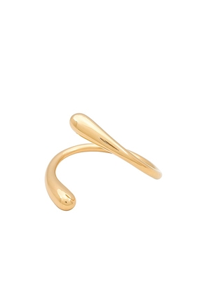 SOKO Twisted Dash Cuff in Metallic Gold.