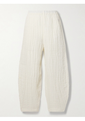 By Malene Birger - Mikele Organic Linen-gauze Wide-leg Pants - White - DK32,DK34,DK36,DK38,DK40,DK42,DK44