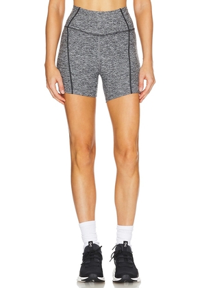 YEAR OF OURS Stretch Lindsey Biker Short in Grey. Size M, S, XS.