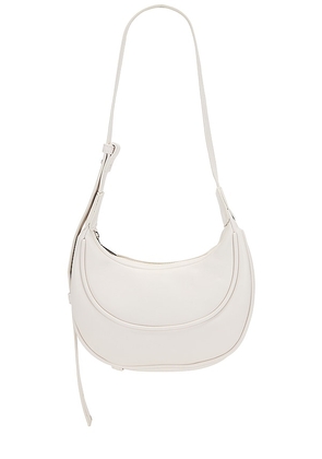 8 Other Reasons Crescent Bag in White.
