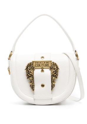 Versace Jeans Couture baroque-buckle shoulder bag - White