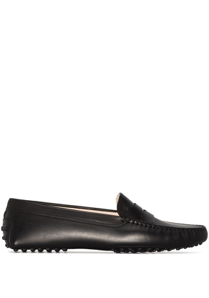Tod's Gommino round toe moccasins - Black