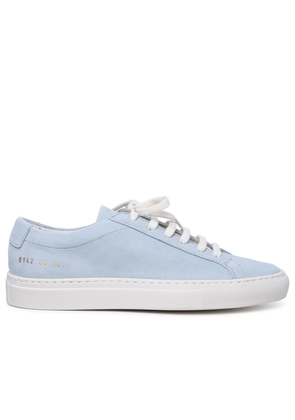 Common Projects Contrast Achilles Baby Blue Suede Sneakers