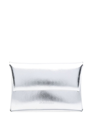 Jil Sander logo-debossed leather coin purse - Silver