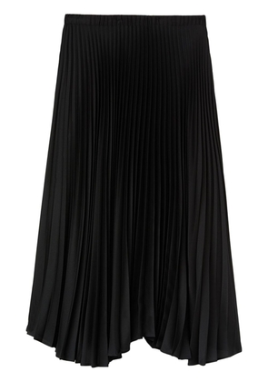 Jil Sander high-waist pleated midi skirt - Black