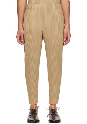 HOMME PLISSÉ ISSEY MIYAKE Beige Monthly Color February Trousers