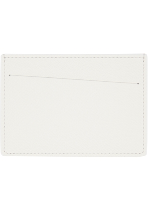 Maison Margiela White Small Leather Card Holder