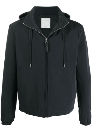 SANDRO long-sleeved drawstring hood jacket - Black