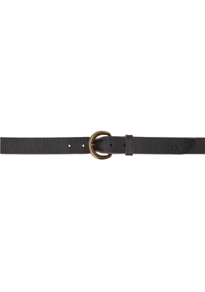 RRL Brown Tumbled Leather Belt
