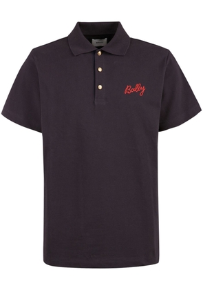 Bally logo-embroidered polo shirt - Black
