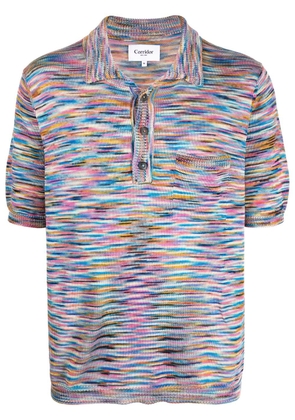Corridor mélange-effect polo shirt - Multicolour