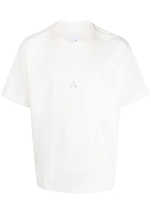 ROA logo-print cotton T-shirt - White