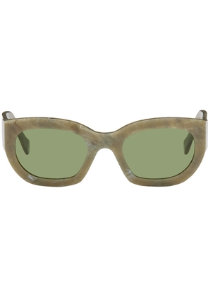 RETROSUPERFUTURE Green Alva Sunglasses