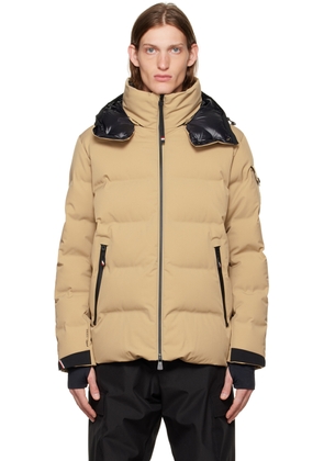 Moncler Grenoble Beige Patch Down Jacket