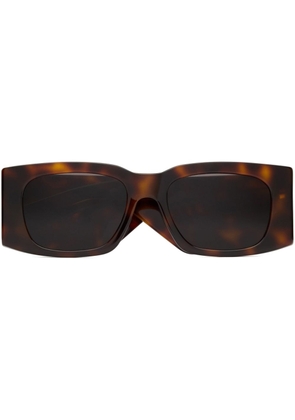 Saint Laurent Eyewear SL 654 rectangle-frame sunglasses - Brown