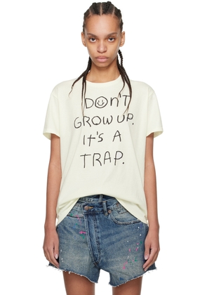 R13 Off White 'Don't Grow Up' T-Shirt
