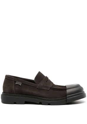 Camper Junction removable-toecap suede loafers - Brown