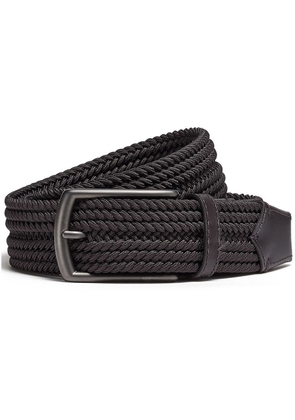 Zegna braided canvas belt - Brown