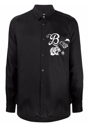 Black Comme Des Garçons embroidered-detail shirt