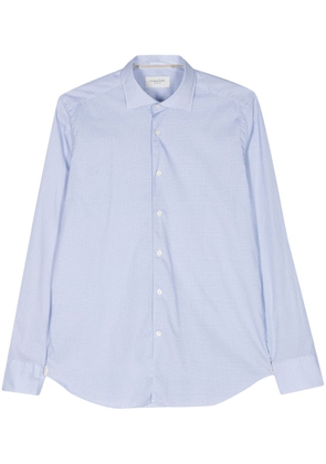 Tintoria Mattei geometric-print cotton-blend shirt - Blue