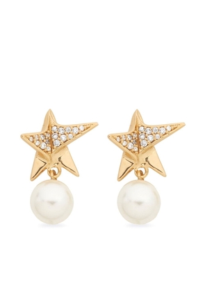 Ferragamo star-shape crystal-embellished earrings - Gold
