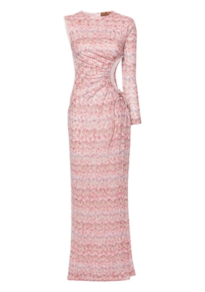 Missoni zigzag cut-out maxi dress - Pink
