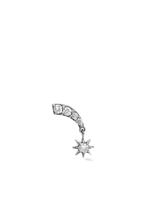 Lark & Berry 14kt white gold Starburst diamond stud earring - Silver