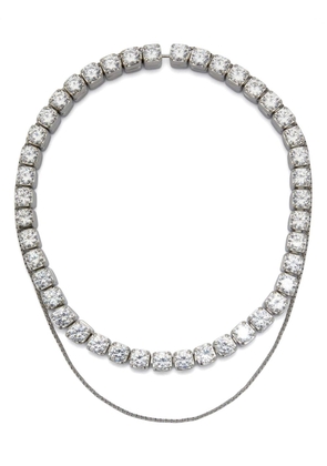Jil Sander zirconia choker necklace - Silver