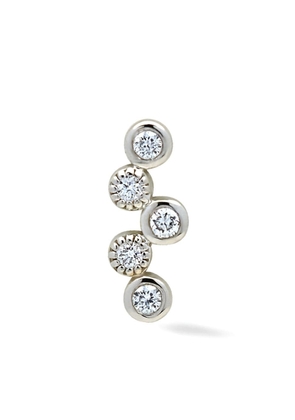 Lark & Berry 14kt white gold Constellation diamond stud earring - Silver