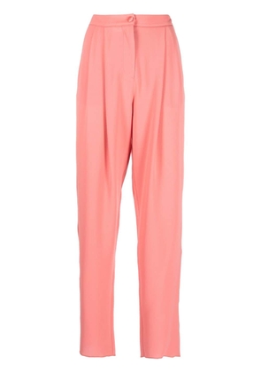 Emporio Armani high-waisted tapered trousers - Pink
