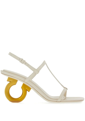 Ferragamo Elina Gancini-heel sandals - White