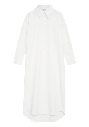 ANINE BING Mika shirt midi dress - White