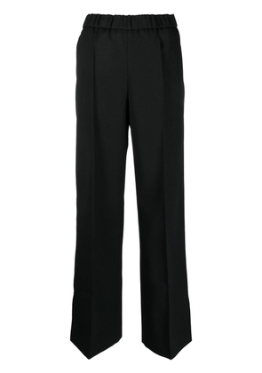Jil Sander pressed-crease wool straight trousers - Black