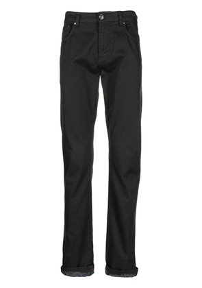 Isaia rolled-hem slim-fit trousers - Grey