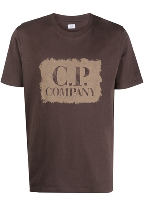 C.P. Company logo-print cotton T-shirt - Brown