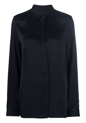 Jil Sander classic collar buttoned blouse - Blue