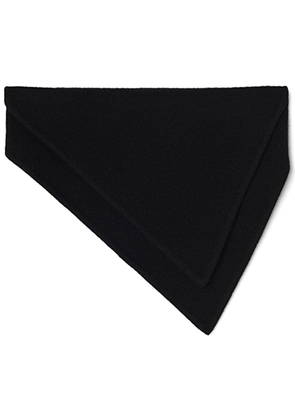 Jil Sander pointed-tip cashmere scarf - Black