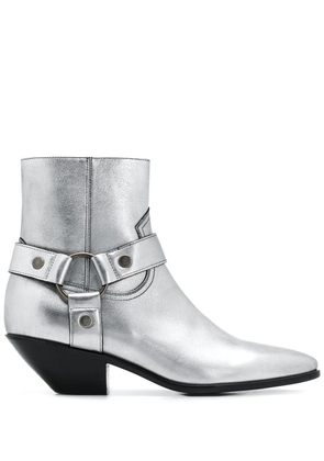 Saint Laurent West Harness boots - Silver