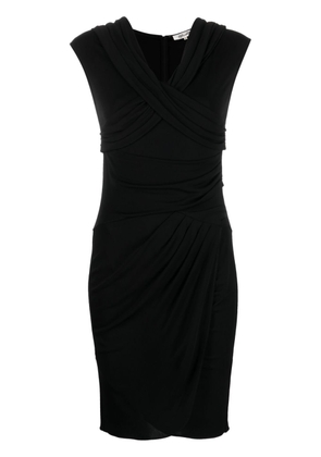 DVF Diane von Furstenberg off-shoulder draped mini dress - Black