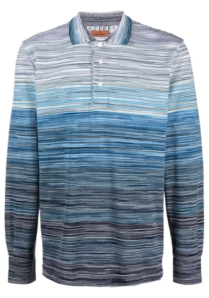 Missoni striped cotton polo shirt - Blue