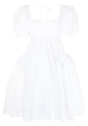 Cecilie Bahnsen puff-sleeve midi dress - White
