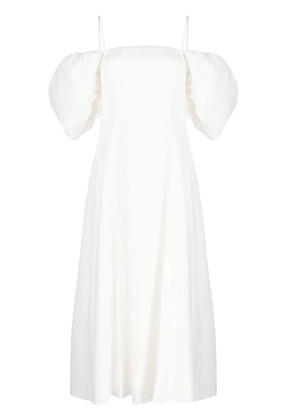 Rejina Pyo Oksana puff-sleeve midi dress - White